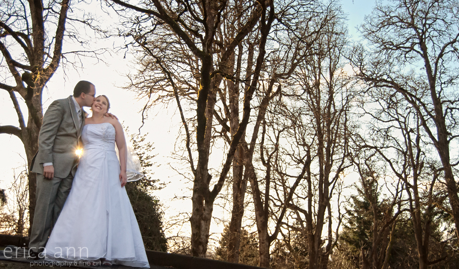 Kris and James' Winter Wedding in Silverton, Oregon