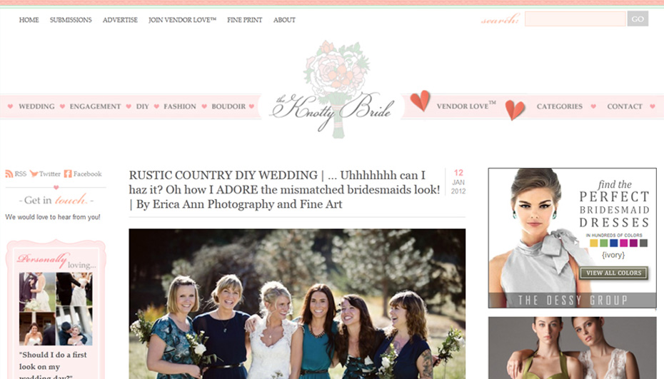 The Knotty Bride Dalles Ranch wedding feature