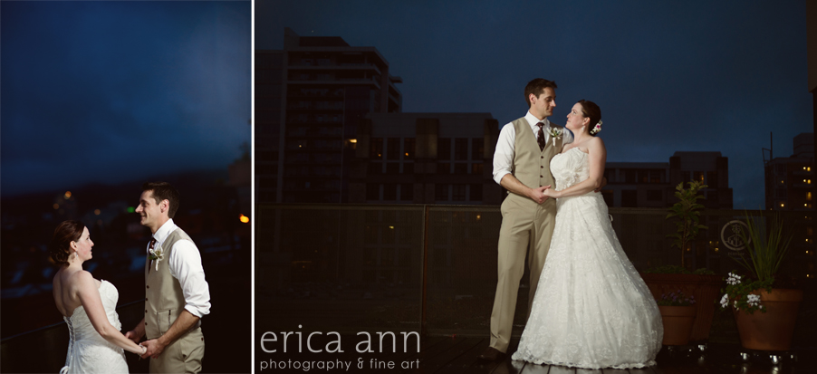 Colby and John Ecotrust Rooftop Portland Wedding