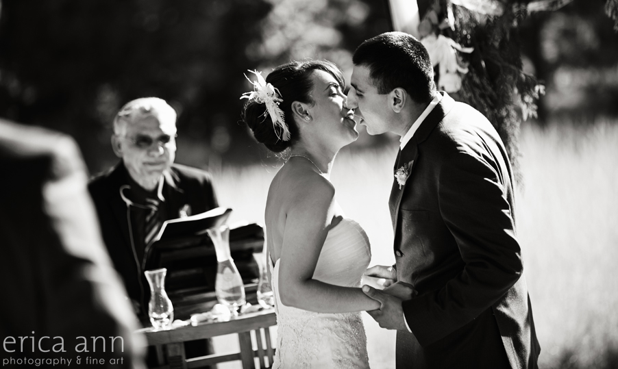 The Dalles Ranch Mexican Wedding First Kiss