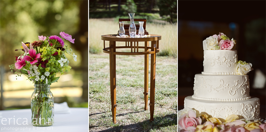 The Dalles Ranch Mexican Wedding Flowers and Cake