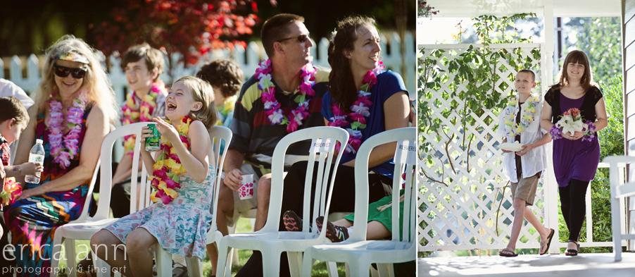 Backyard Hawaiian Wedding Photography guests