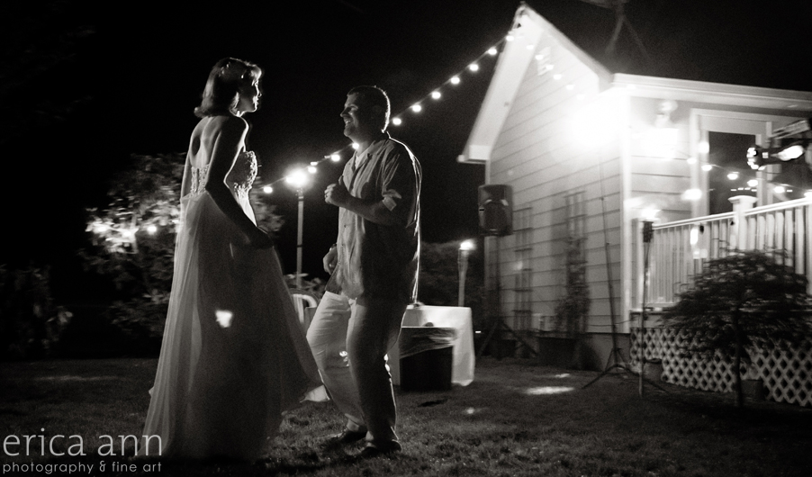 Backyard Hawaiian Wedding Photography Dancing