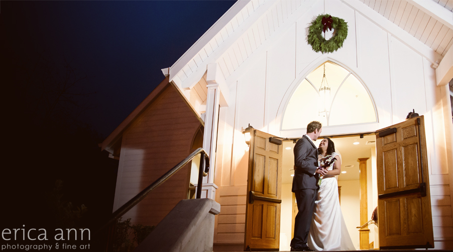Abernethy Chapel Wedding Photographer night