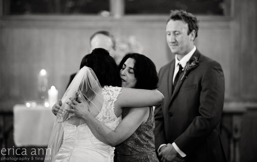 Abernethy Chapel Wedding Photographer hug mom