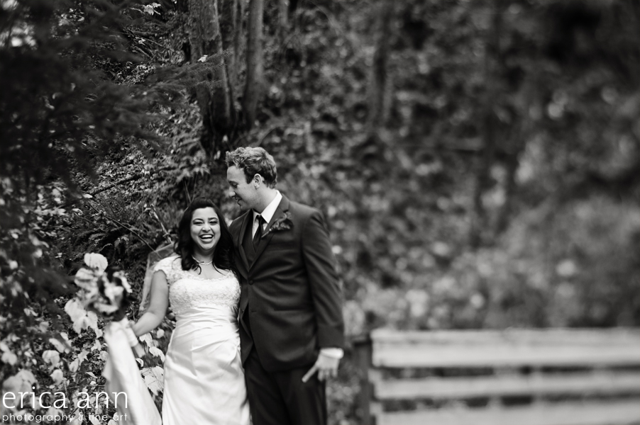 Abernethy Chapel Wedding Photographer bw bride and groom