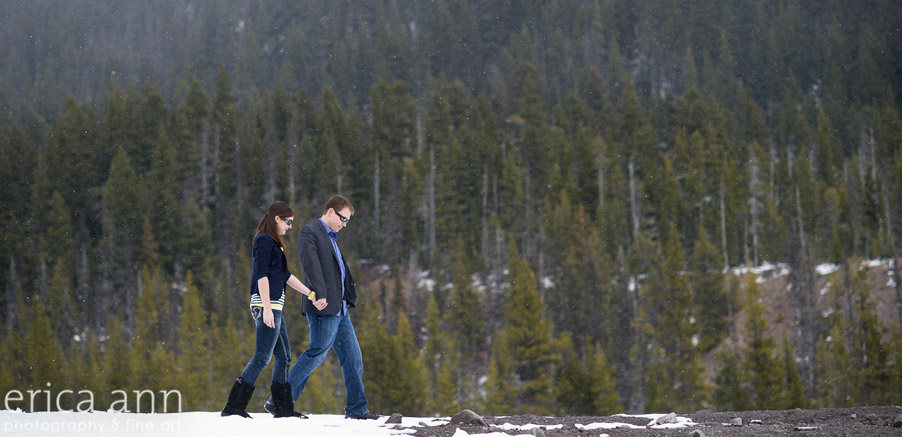 Mt Hood Snowy Engagement Session