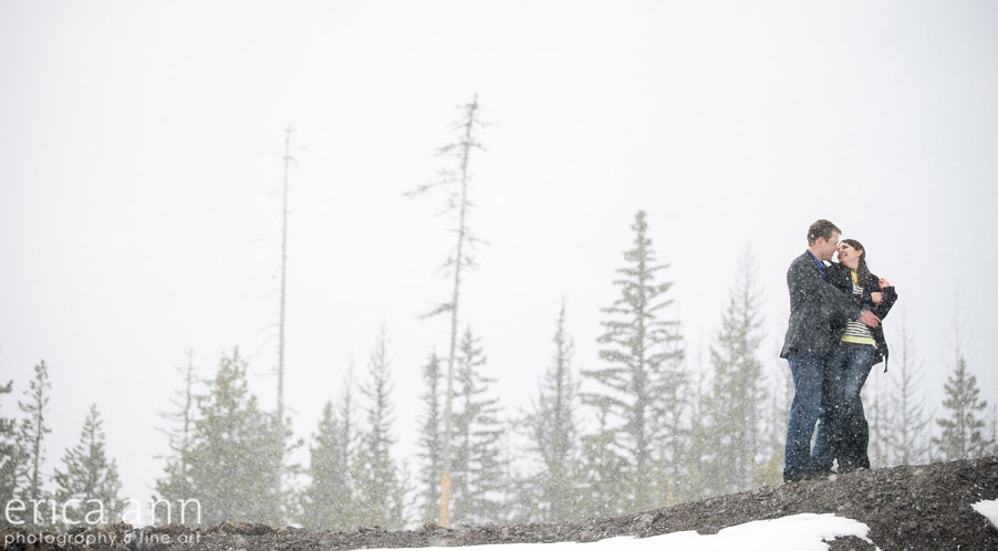 Mt Hood Snowy Engagement Session