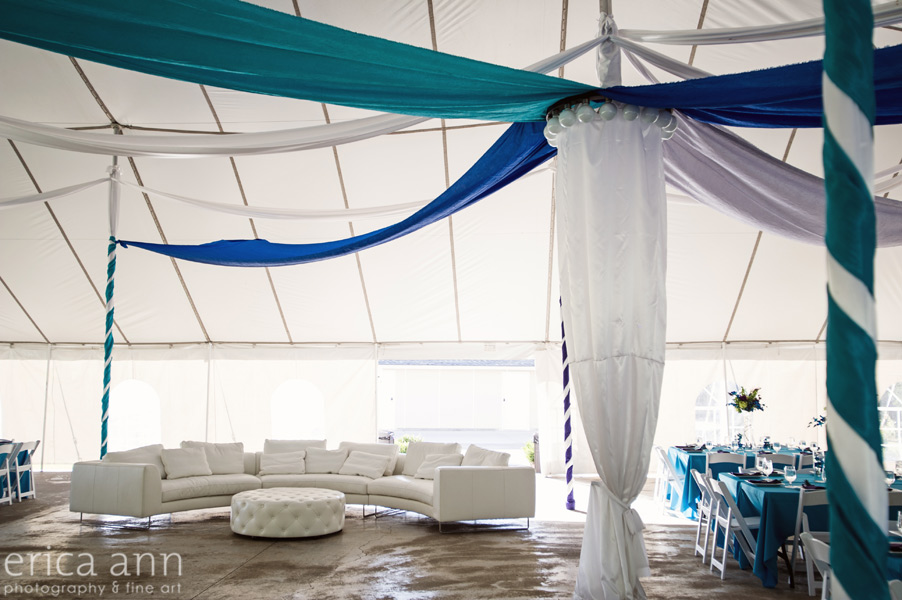 Beautiful Drapery Wedding Reception Tent