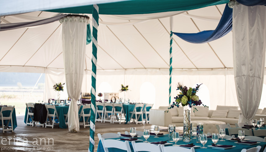 Beautiful Drapery Wedding Reception Tent