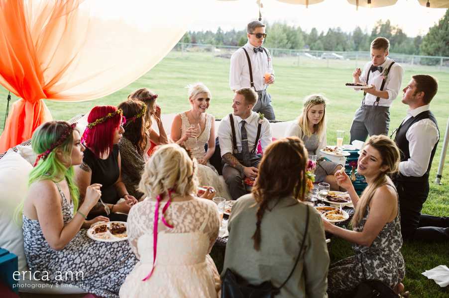 Crazy Backyard Tent Wedding Reception