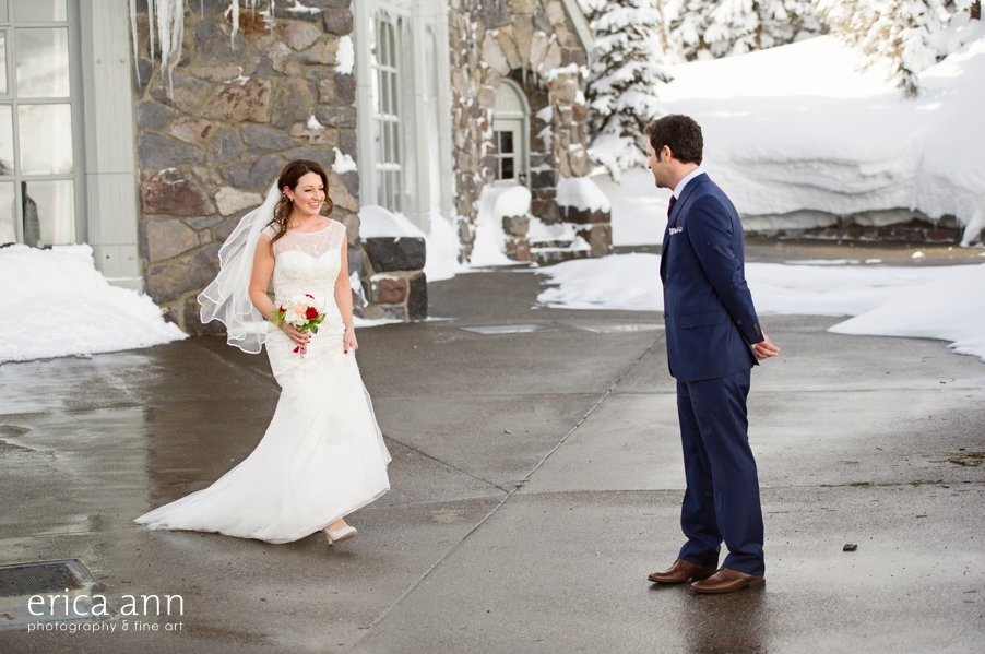 Timberline Lodge Wedding First Look