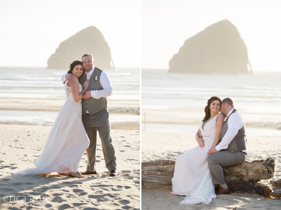 Haystack Rock Oregon Coast Wedding