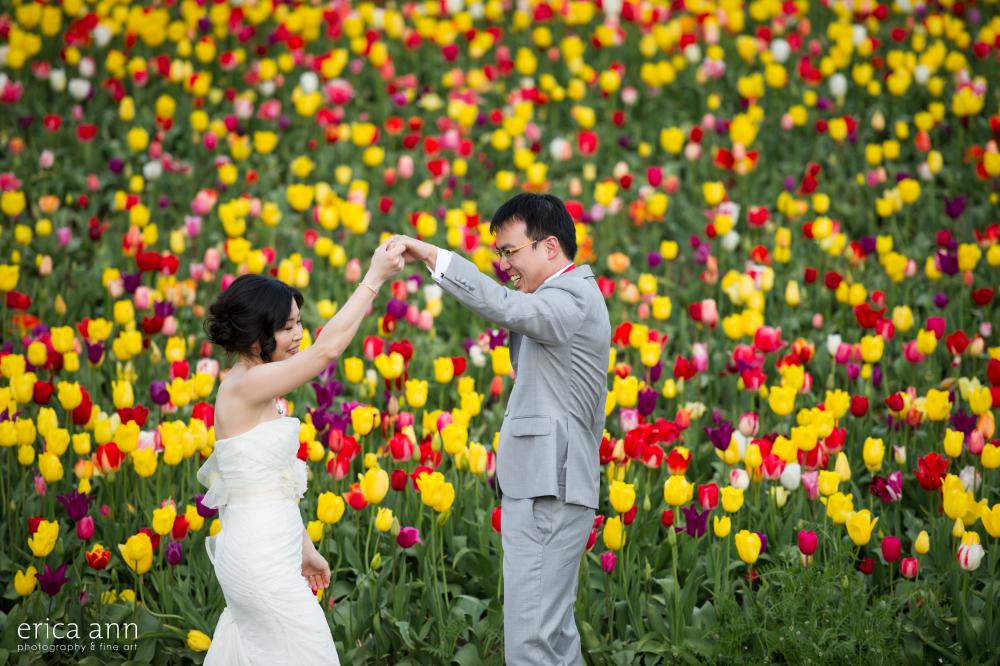 Tulip Festival Bridal Photos
