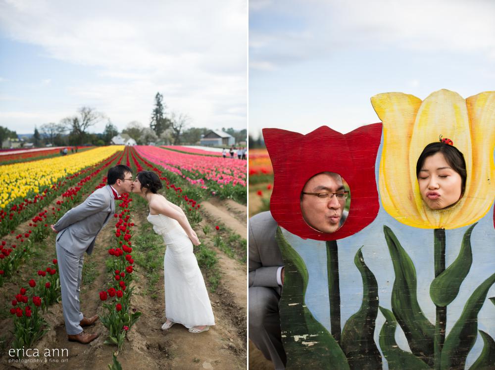 Tulip Festival Bridal Photos